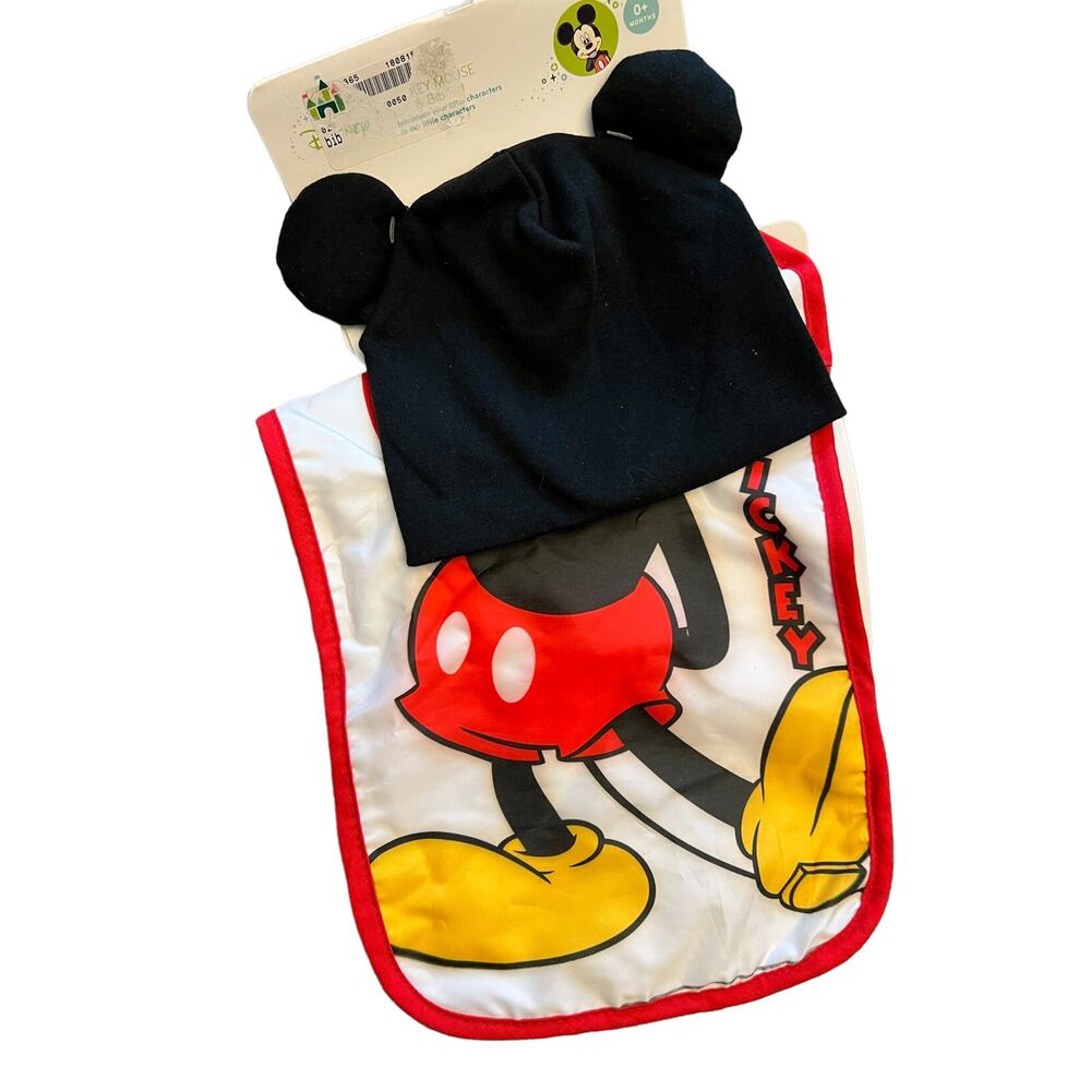 Mickey Mouse Bib And Hat Set